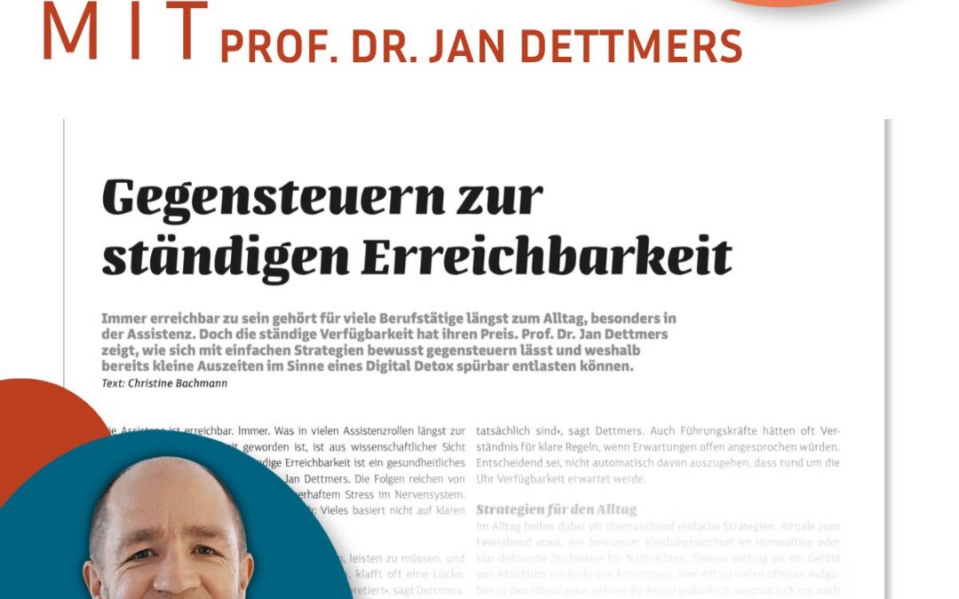 Ständige Erreichbarkeit & Arbeitszeitgesetz: Jan Dettmers im Interview mit Miss Moneypenny