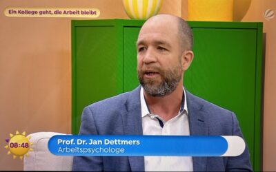 Prof. Jan Dettmers im SAT.1-Frühstücksfernsehen: Wie wir mit schleichender Mehrarbeit umgehen sollten